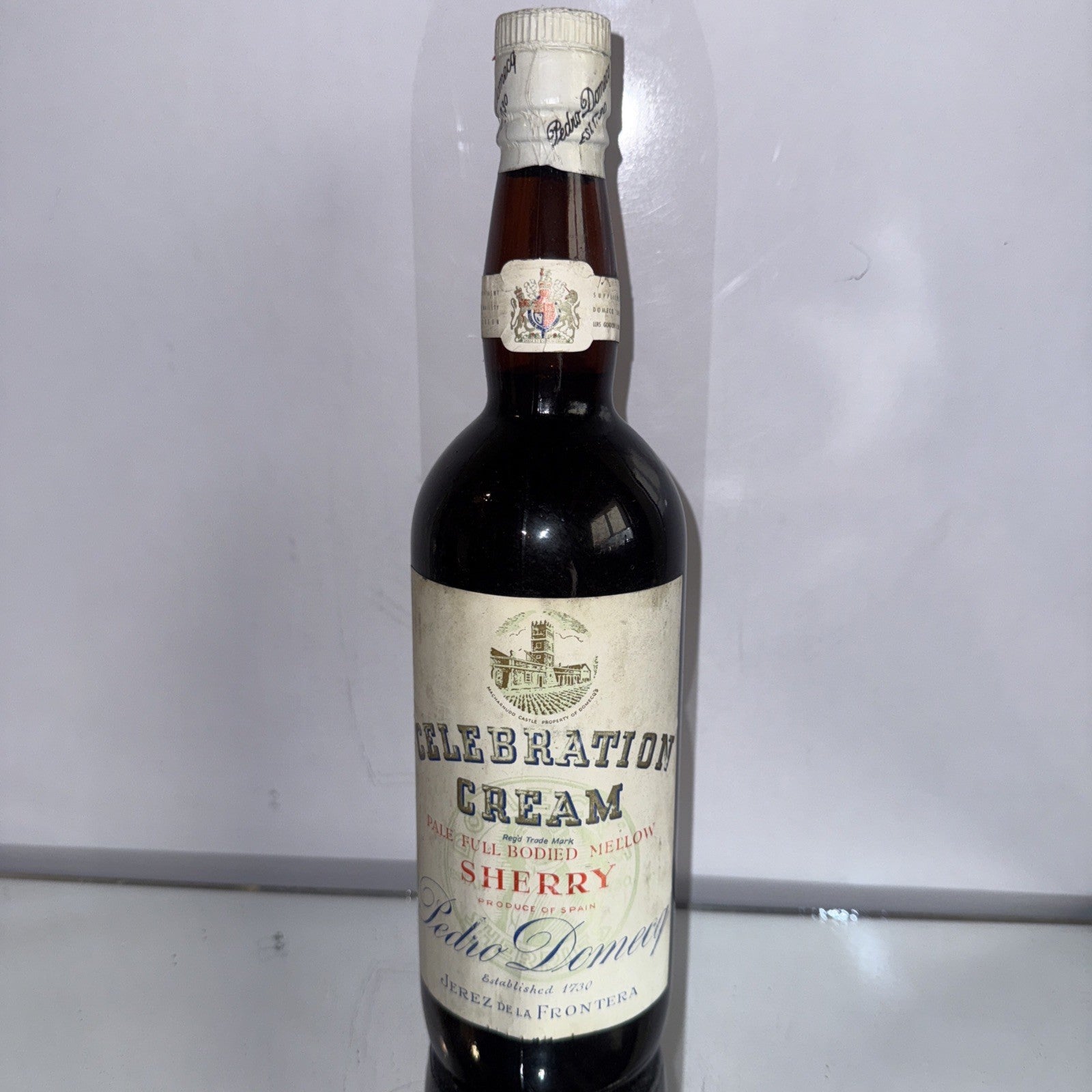 Pedro Domecq “Celebration Cream” Pale Full Bodied Mellow Sherry Dated Late 60s