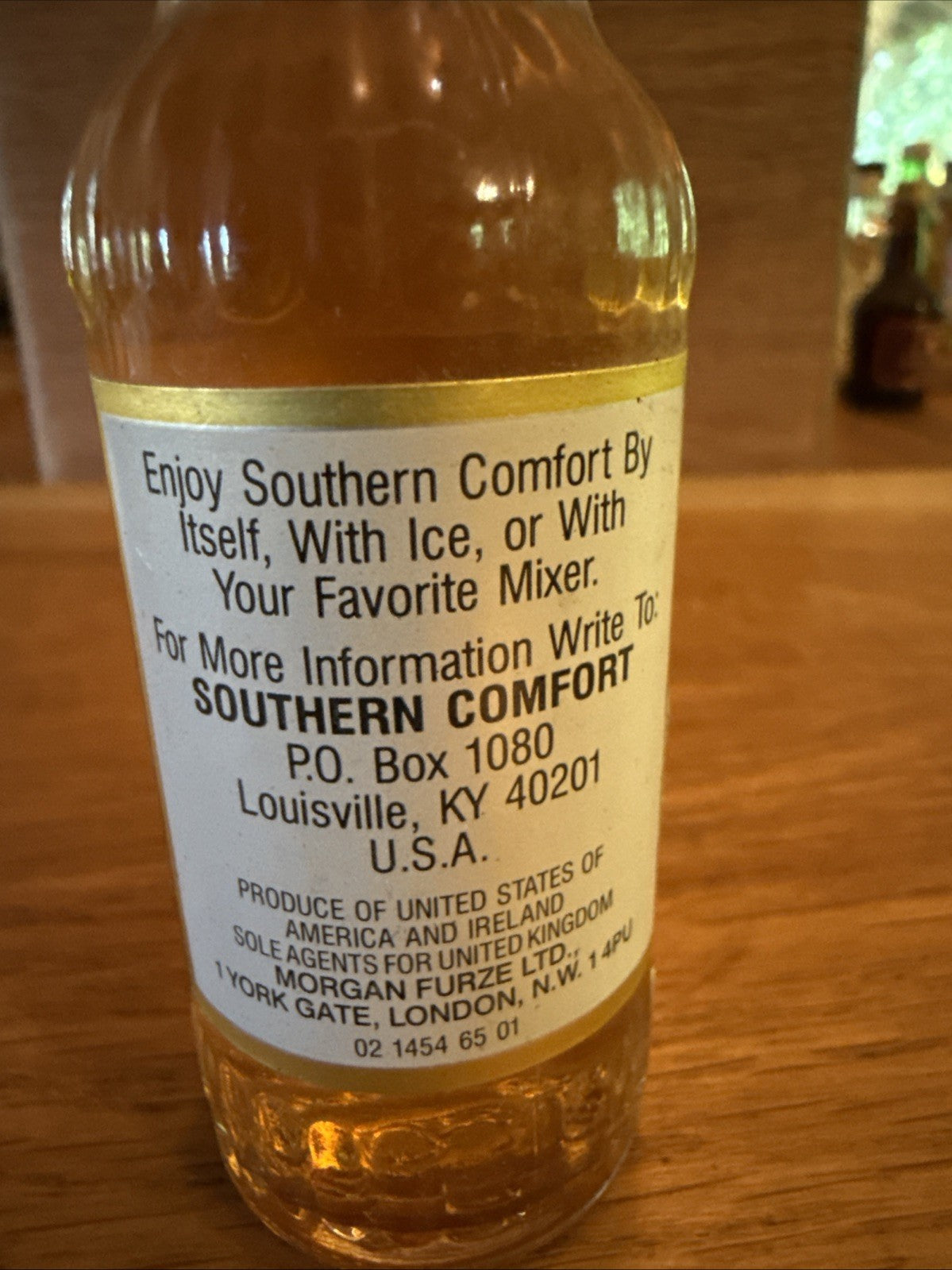 Southern Comfort Miniature full 1990s