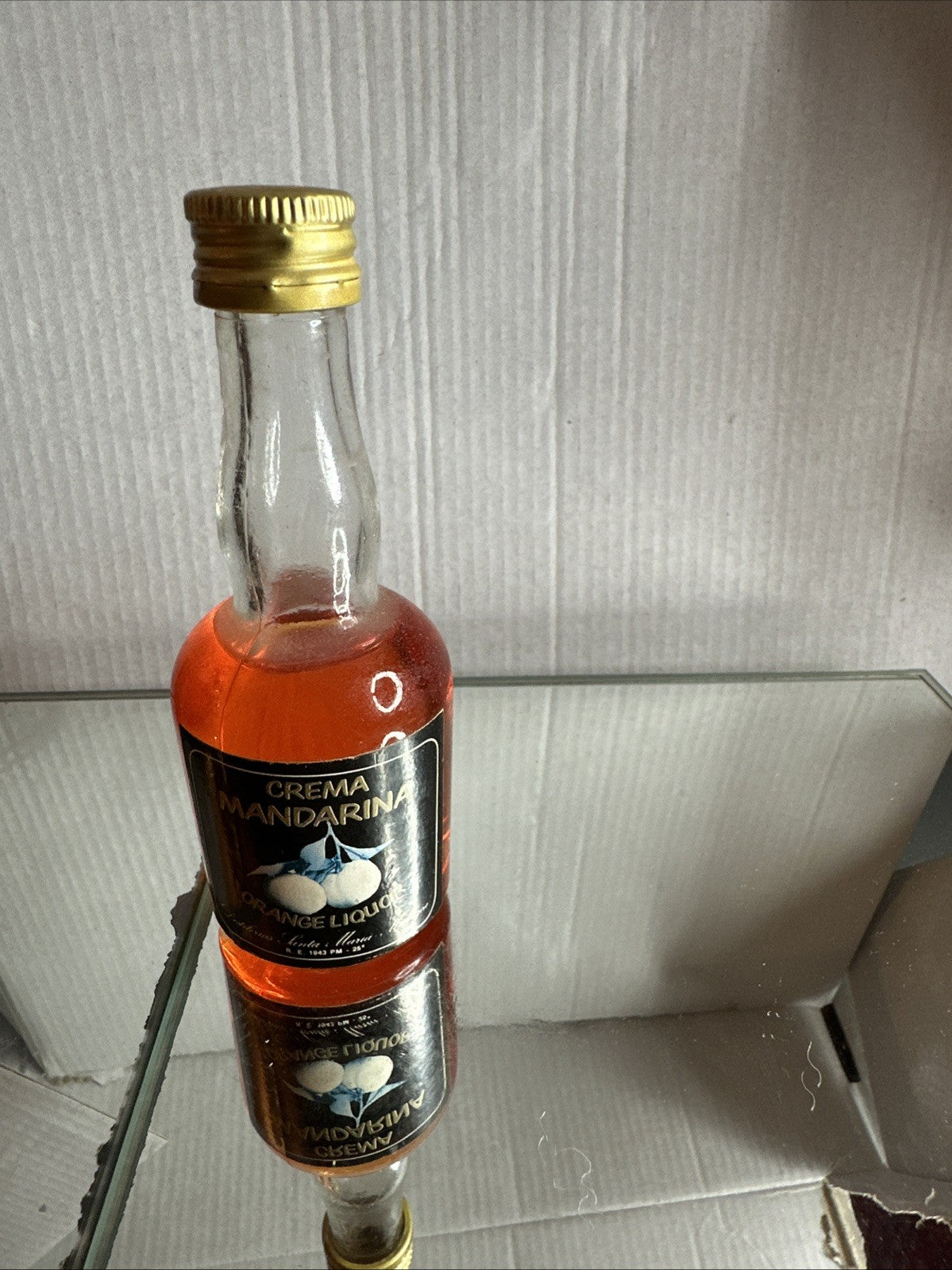 Crema Mandarina Orange Liquor Miniature Full