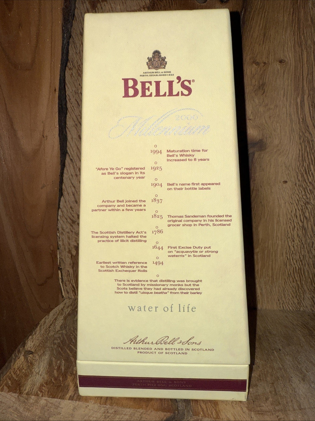 Bells millennium 2000 8 Year Old Whisky