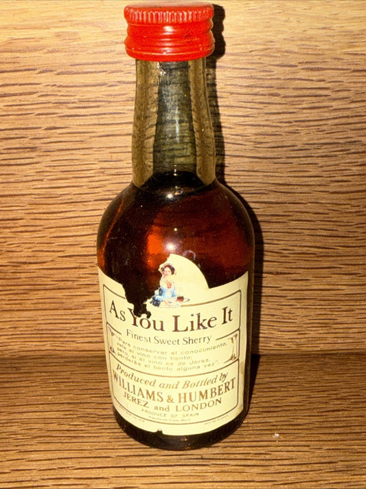 Williams And Hubert As You Like It  Sherry Miniature