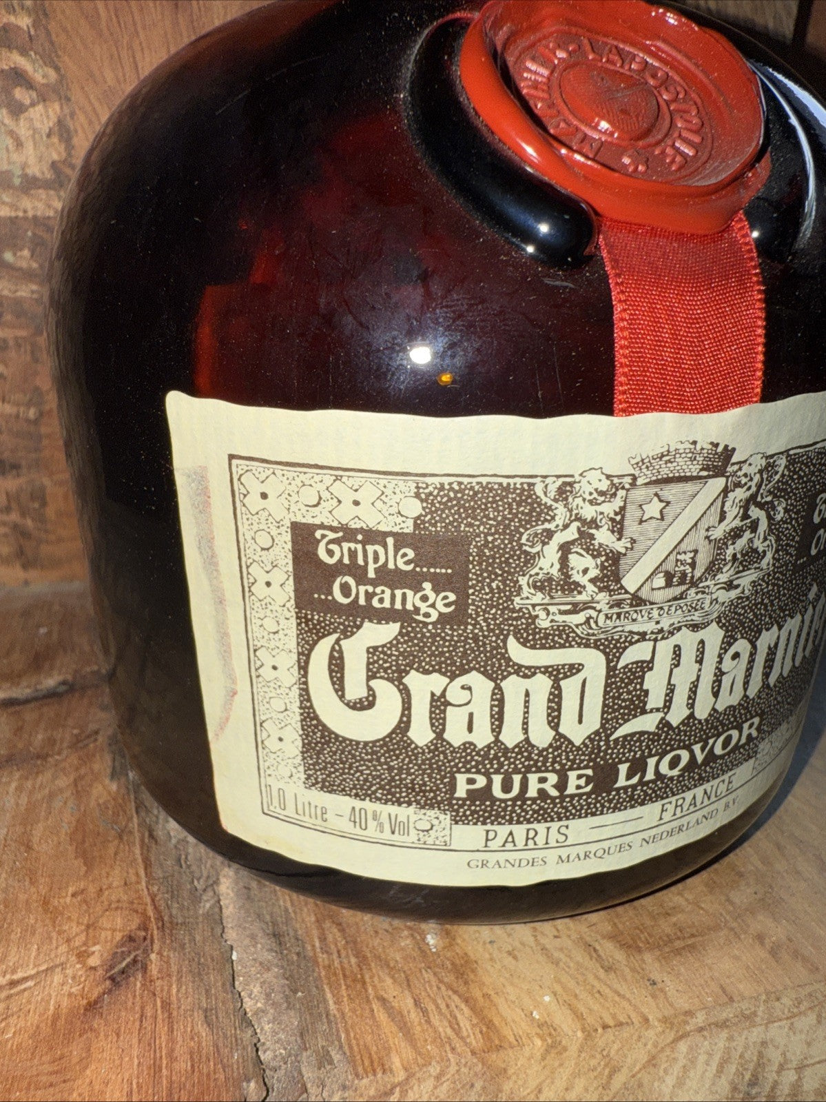 Grand Marnier Liqueur 35.2 Floz 70% Proof 1970s Mint Condition