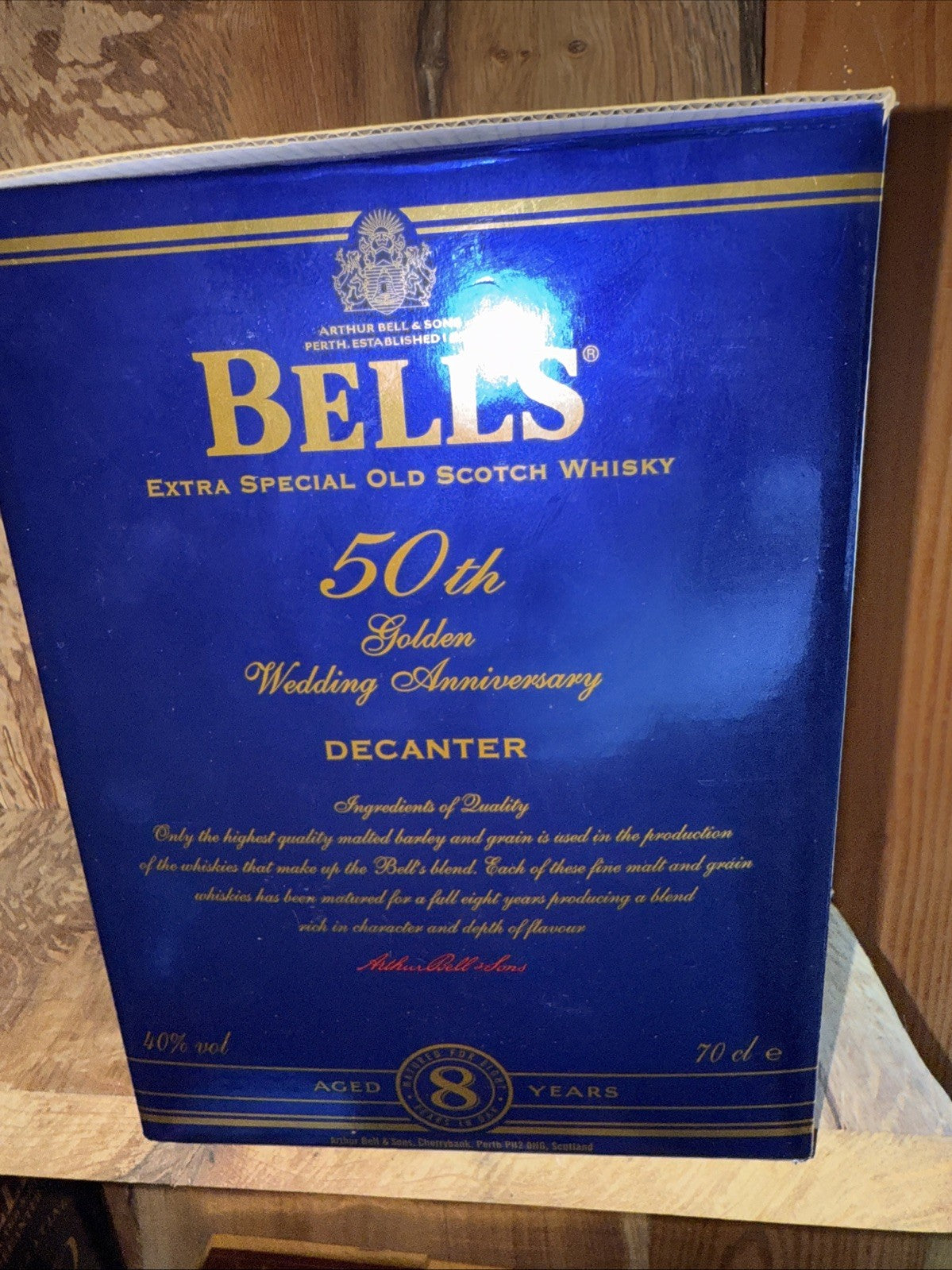 Bells Queen Elizabeth 11 Golden Wedding decanter 1997