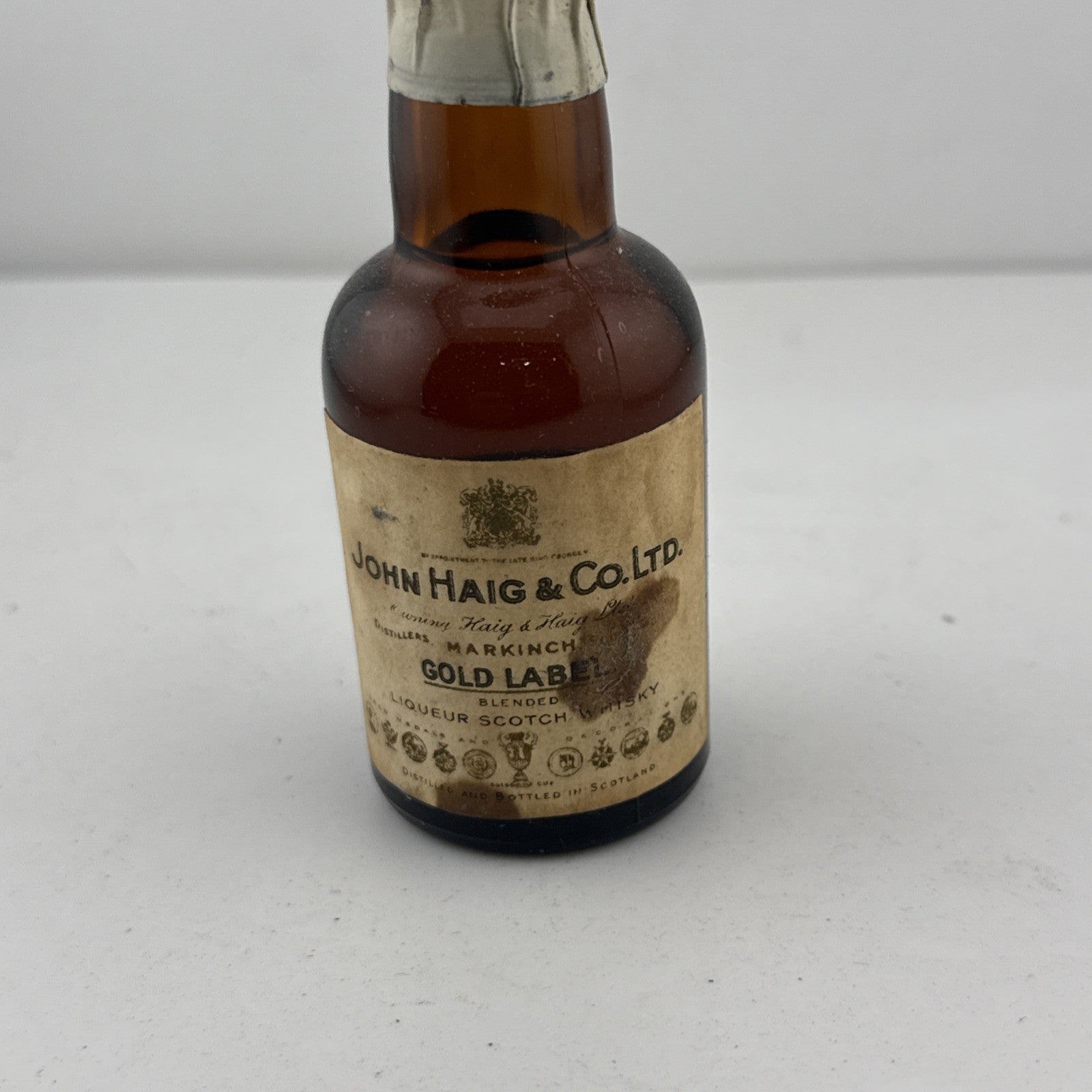1940s/50s Haig Gold Label Liqueur Scotch Whisky Miniature Full