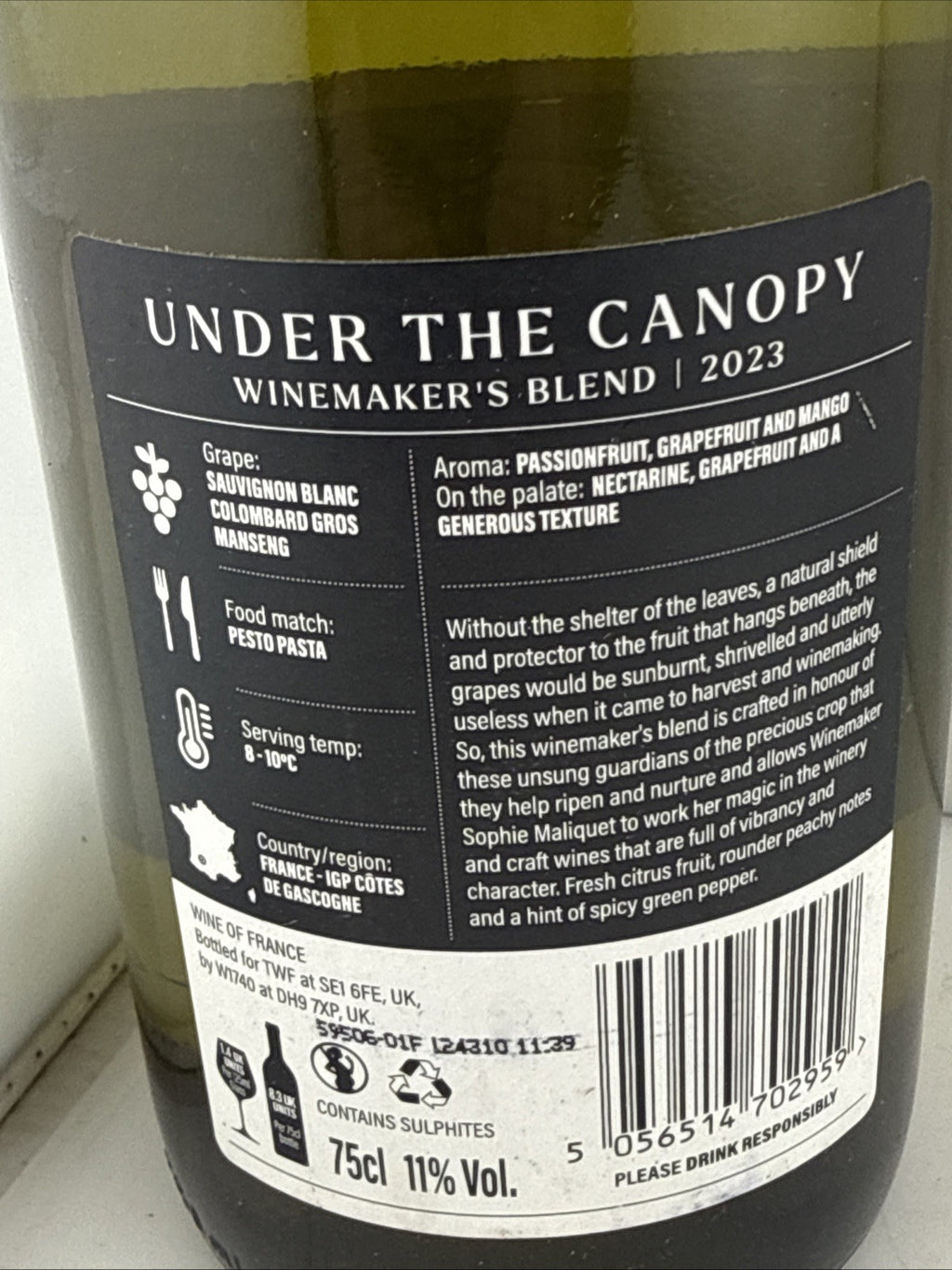 Under The Canopy Winemaker’s Blend 2023 French White Wine 75cl