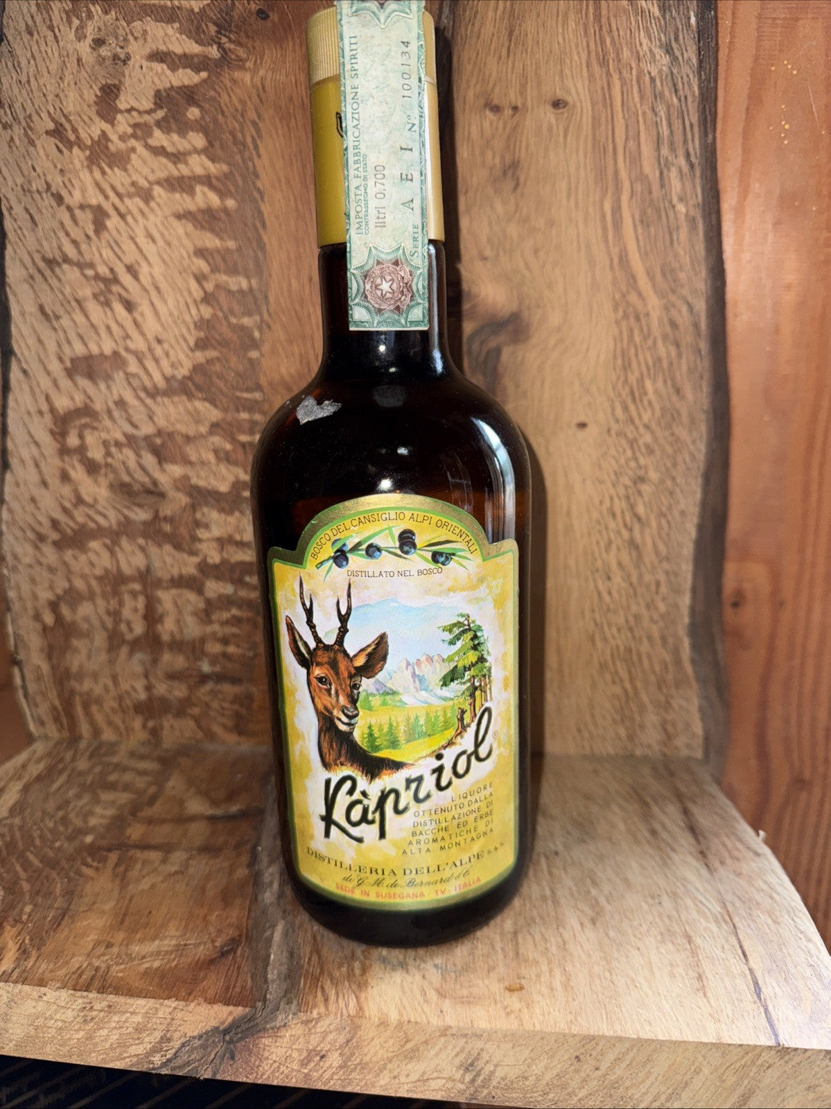 Dell'Alpe Liquore Kapriol bottled 1970s 1l Bottle 42% ABV