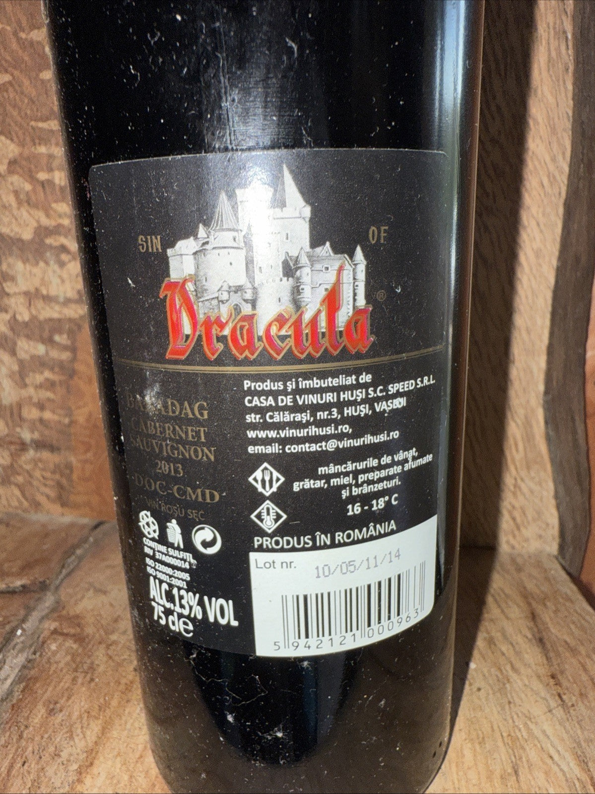 Sin Of Dracula Cabernet Sauvignon 2013
