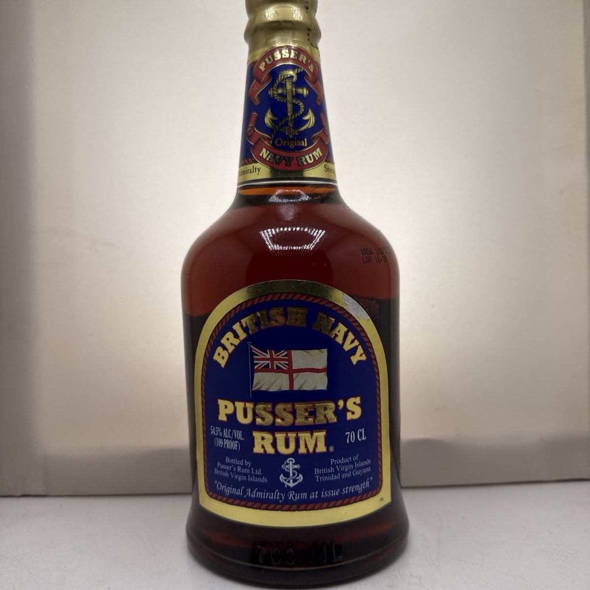 Pusser's British Navy Rum — 54.5% 109 Proof — 70cl — Original Admiralty Strength
