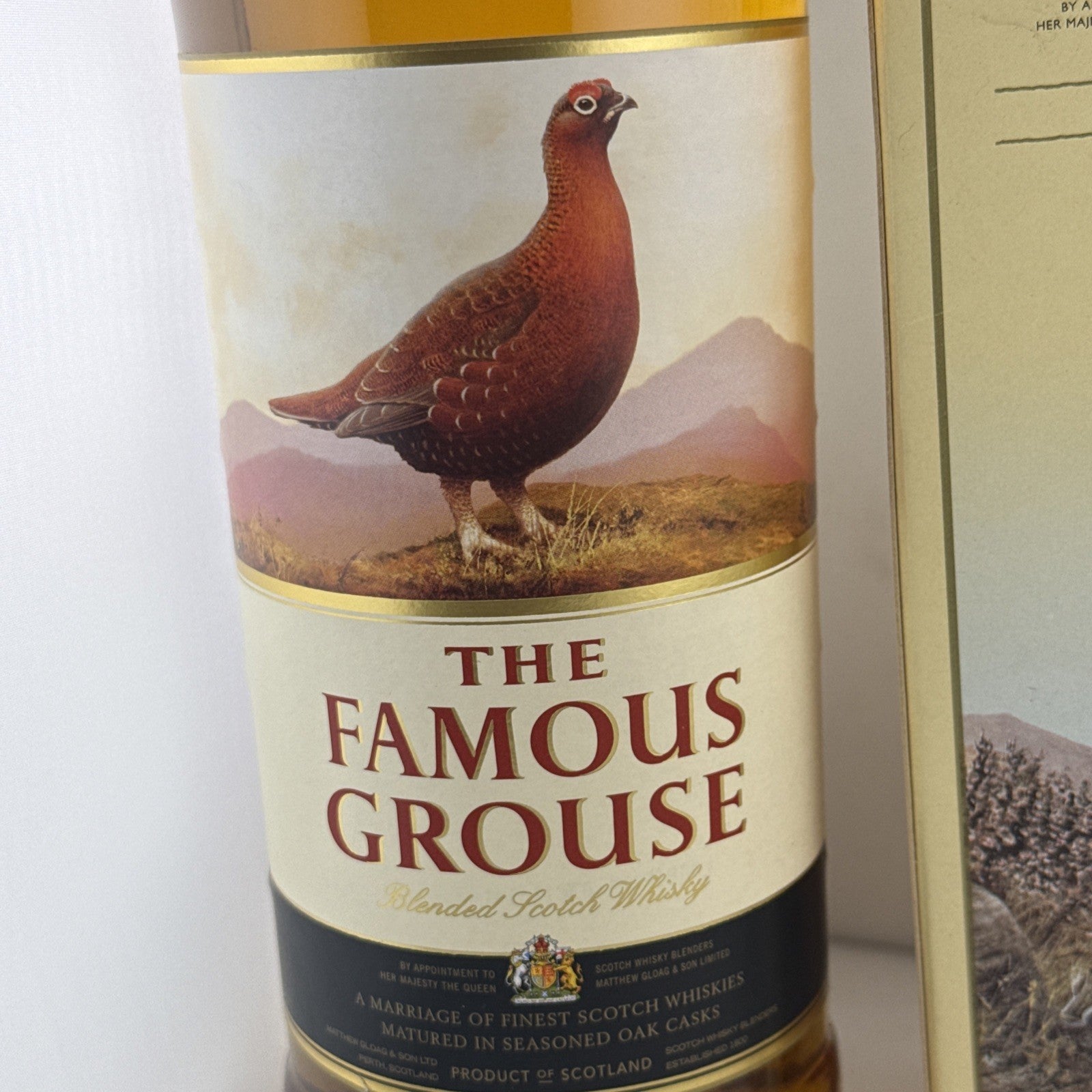 The Famous Grouse Finest Scotch Whisky Boxed Old Label 1990s