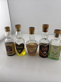 Vintage De Kuyper Miniature Liqueurs Job Lot 5 Bottles Gin Curaçao Kummel