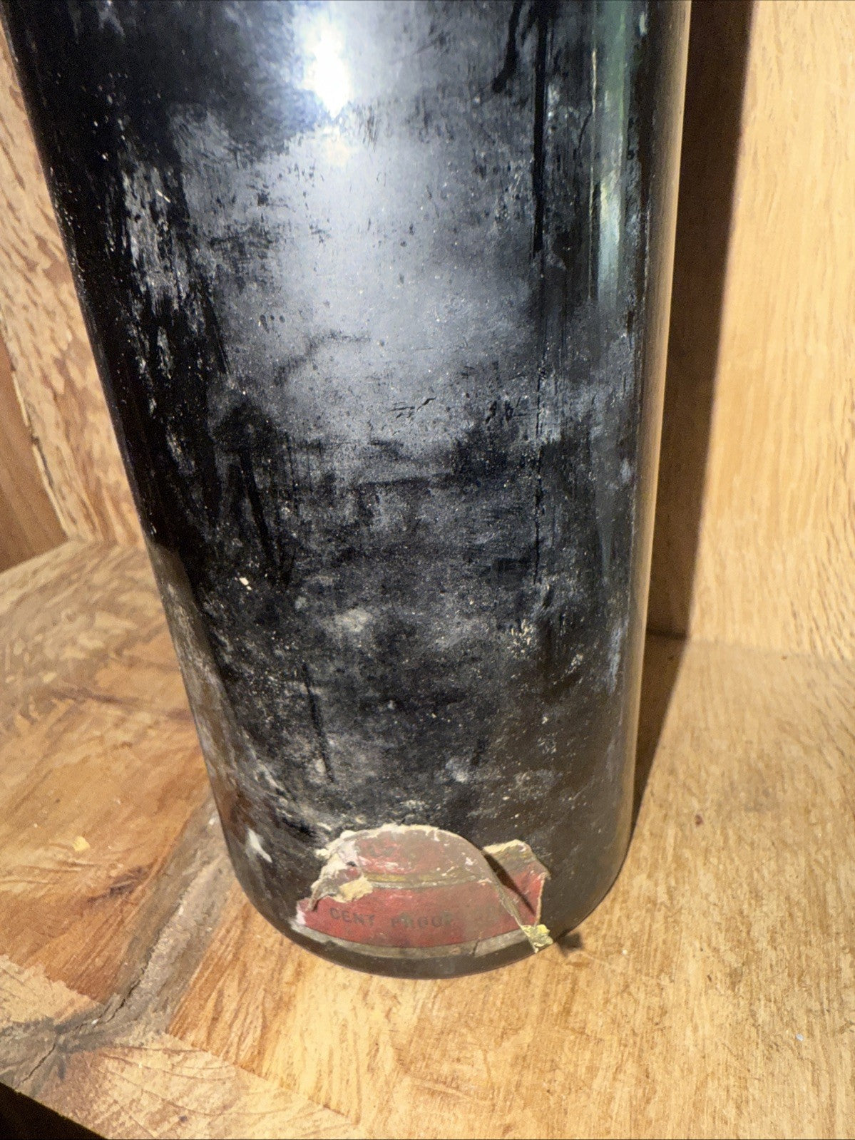 Garcia Vintage Vermouth Estimated 1940s Unopened Embossed Bottle Foil Intact