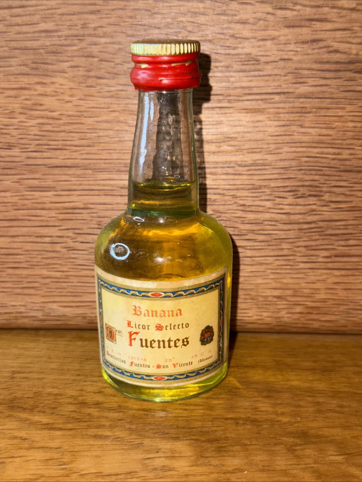 Banana Fuentes Liqueur Miniature
