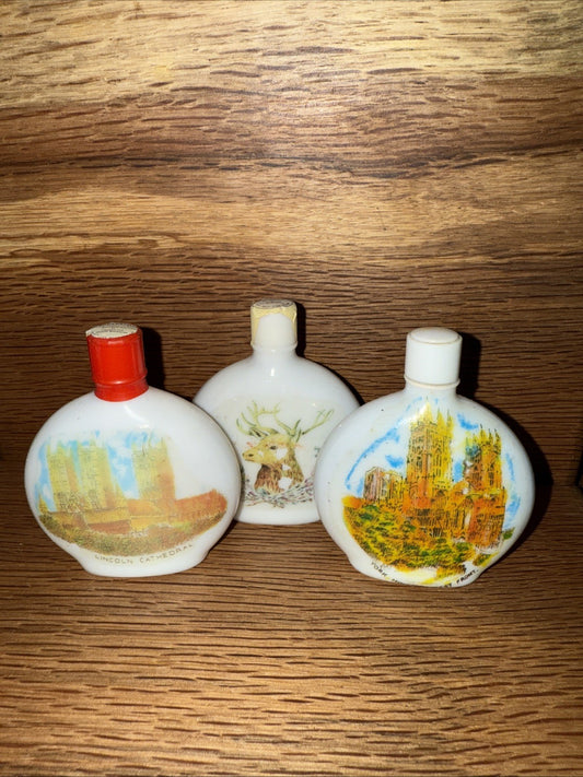 Set Of 3 Miniatures York Minster Lincoln Cathedral And Stag