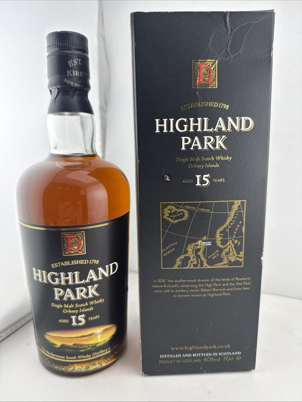 Highland Park 15 Year Old 1990s Orkney Whisky 70cl 40% Boxed