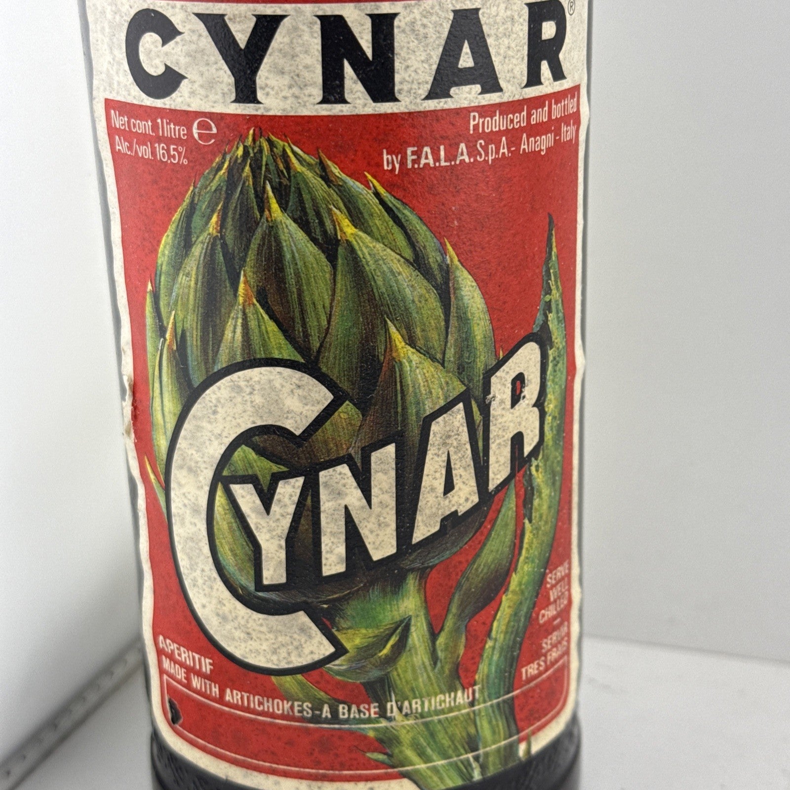 Cynar 1 Litre 16.5% Vintage 1980s Italian Amaro