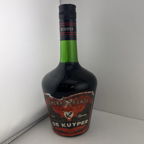 1960s/70s De Kuyper Cherry Brandy 25 Fl Oz 42 Proof Vintage Bottle