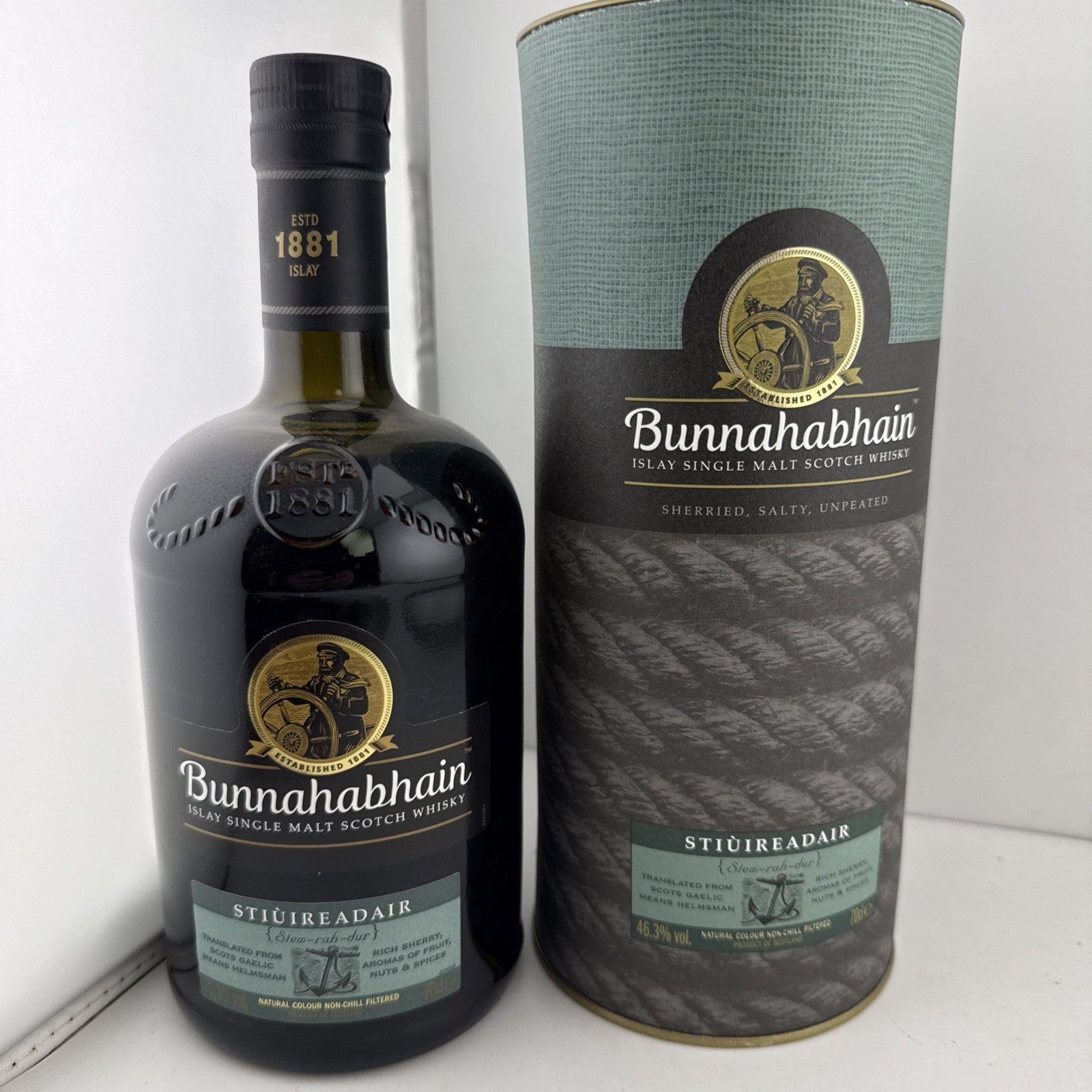 Bunnahabhain Stiuireadair Islay Single Malt 70cl 46.3% + Tube