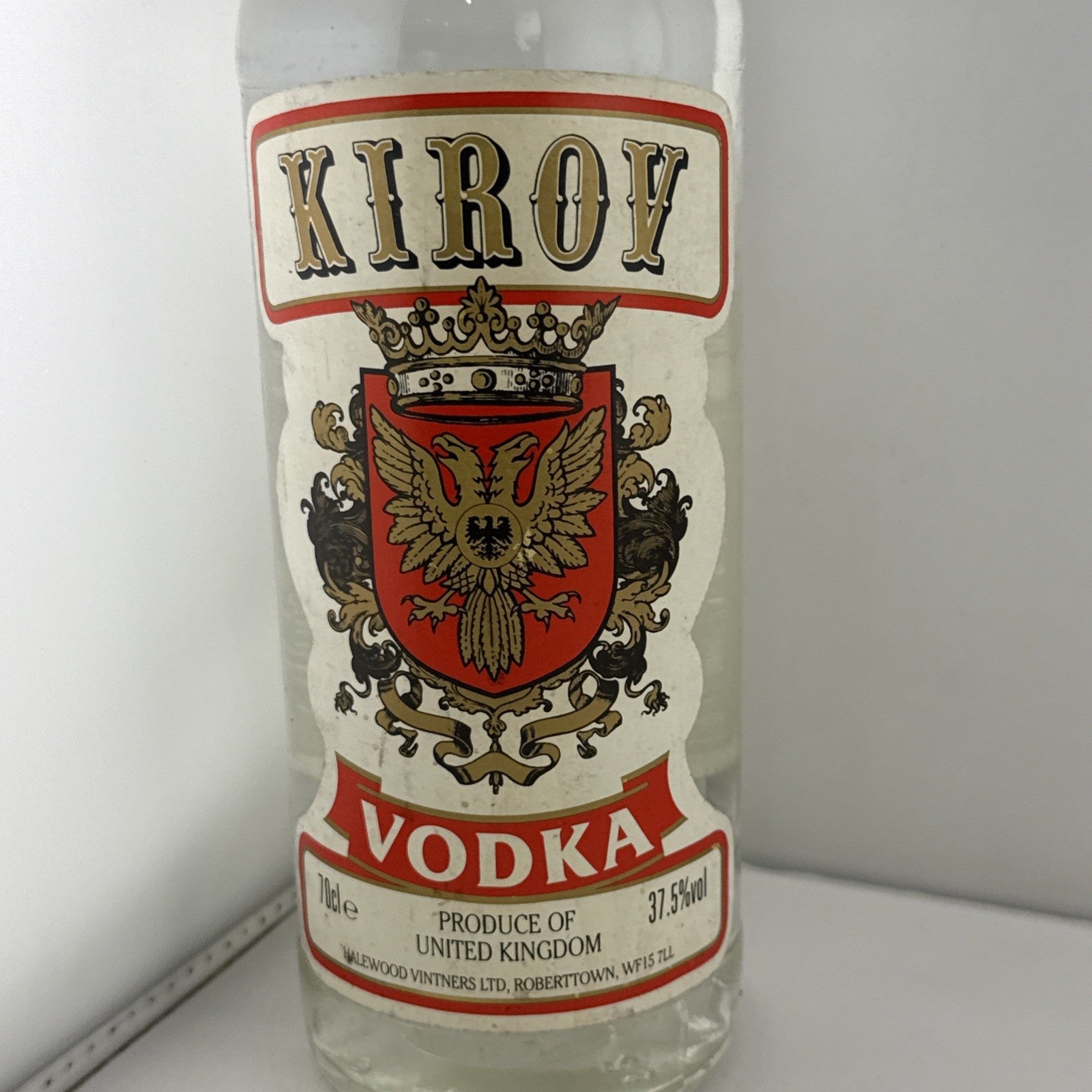 1990s Kirov Vodka 70cl 37.5% Halewood Vintners UK Bottle