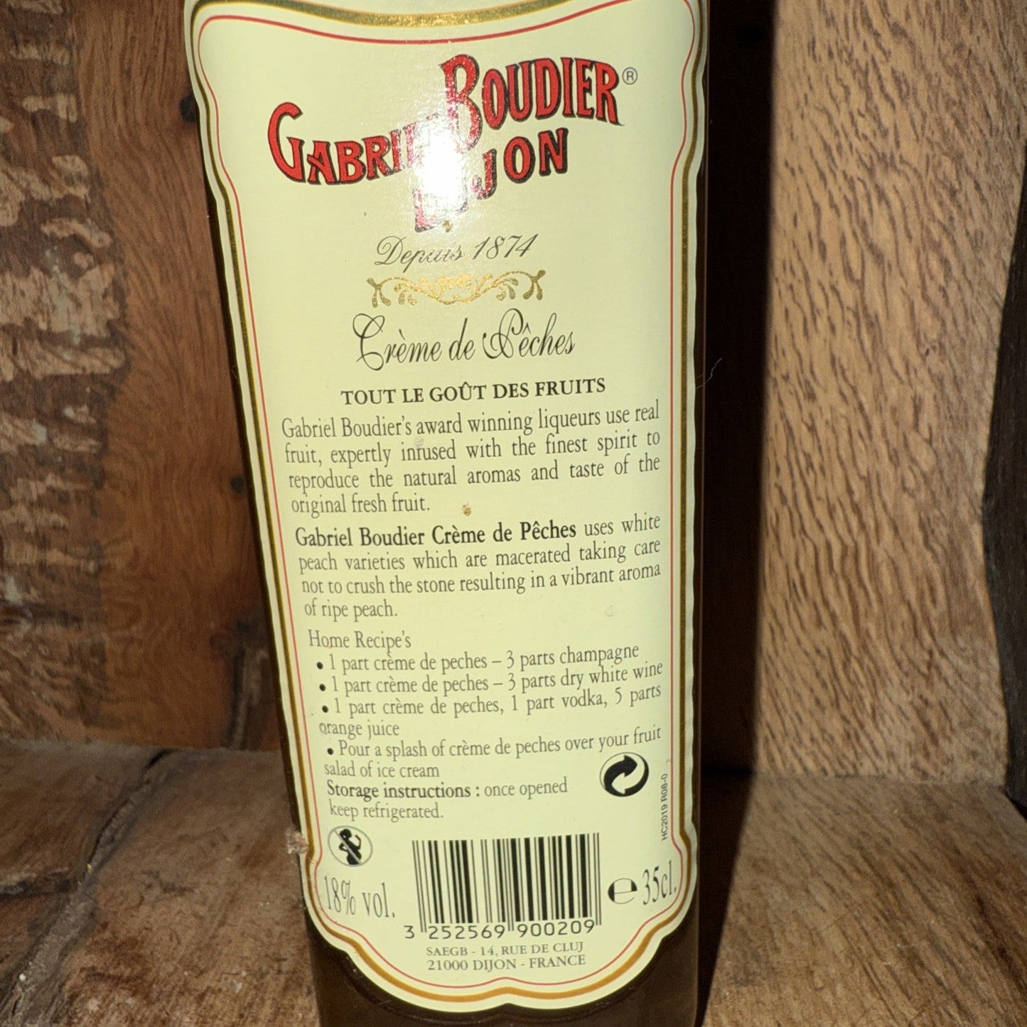 Creme De Peches Gabriel Boudier