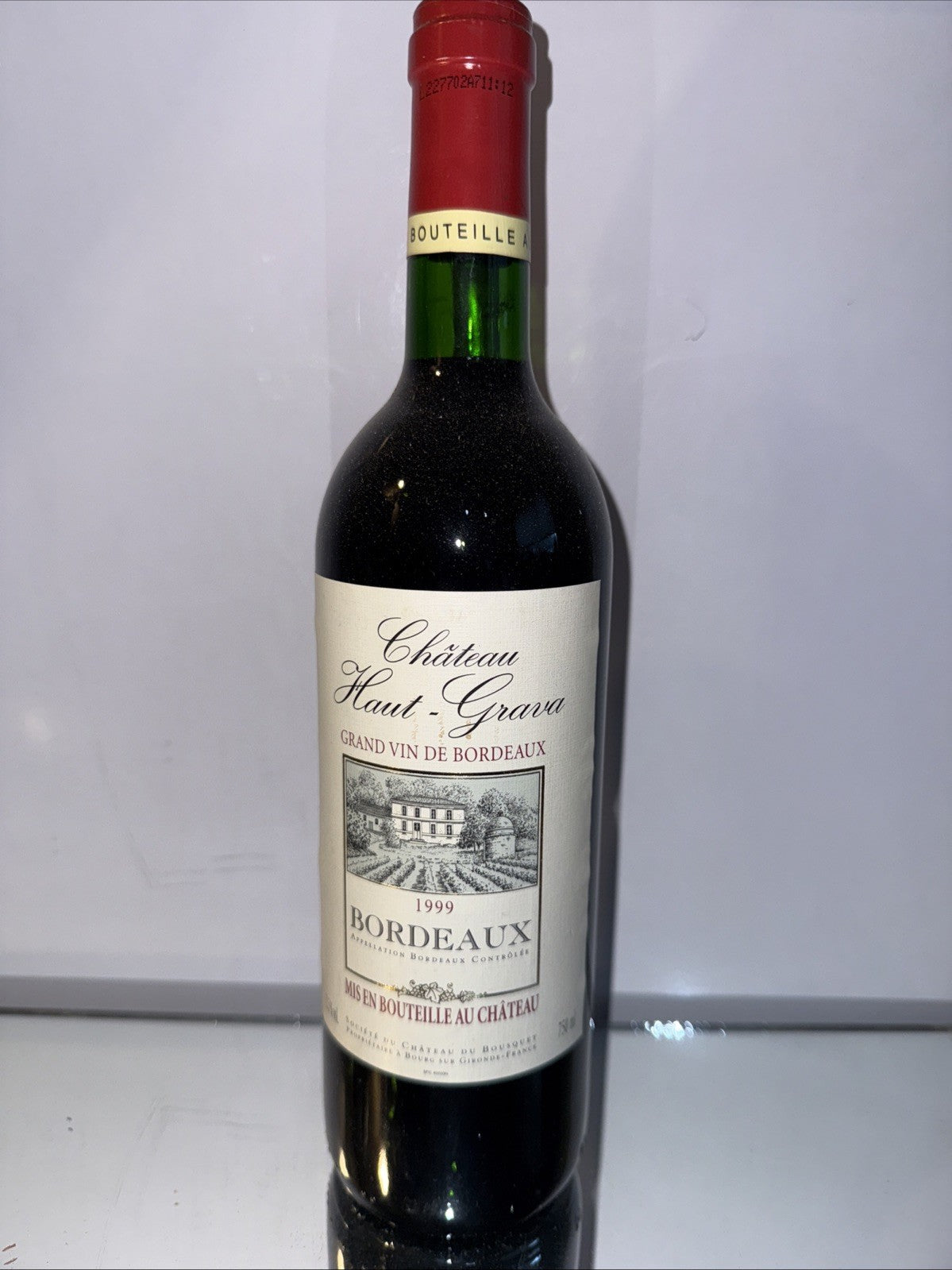 (750 ml) bottle of Château Haut-Gravette Bordeaux AOC 1999