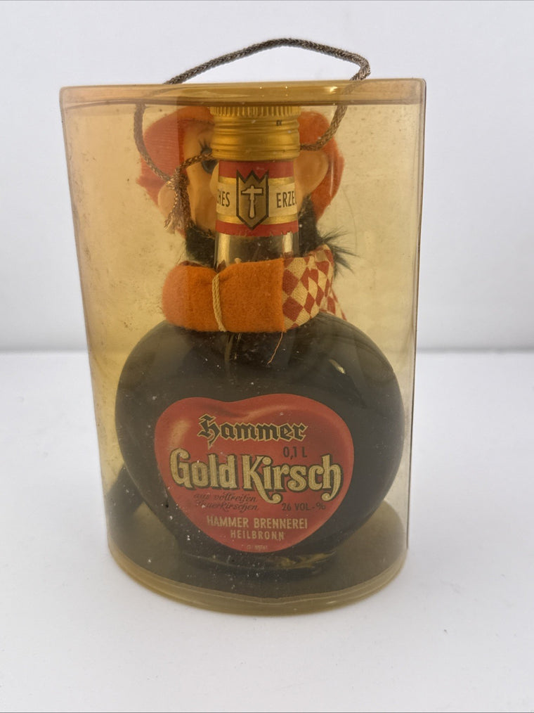 Vintage Hammer Gold Kirsch 10cl German Cherry Brandy Gift Bottle Heilbronn
