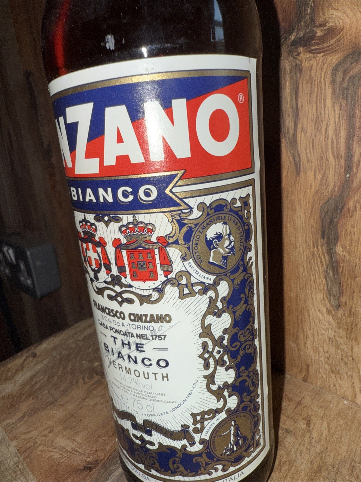 Cinzano Vermouth The Bianco 1980s bottled Full Good Condition