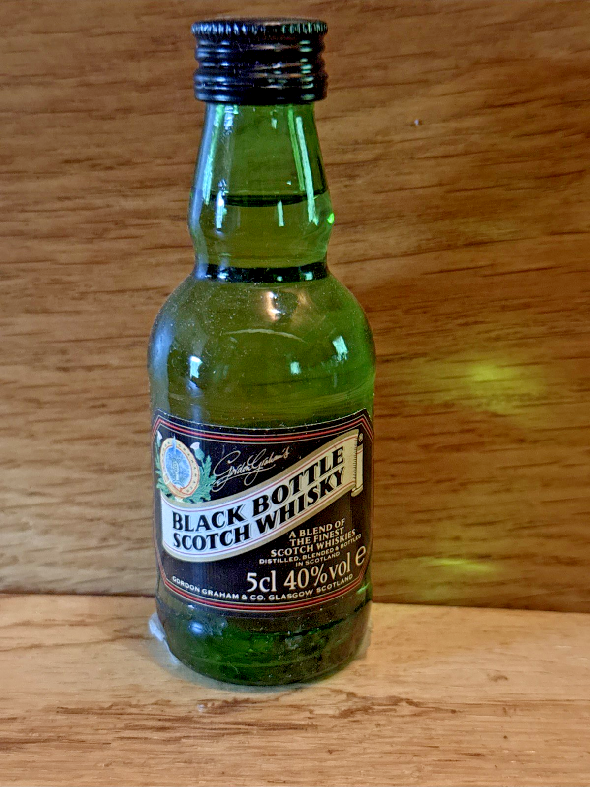 Black Bottle Scotch Miniature full 1990s