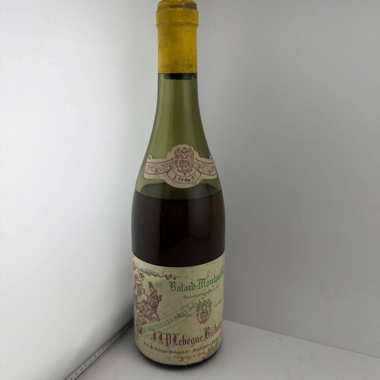1961 Batard-Montrachet Grand Cru J.P. Lebegue Bichot 75cl Rare