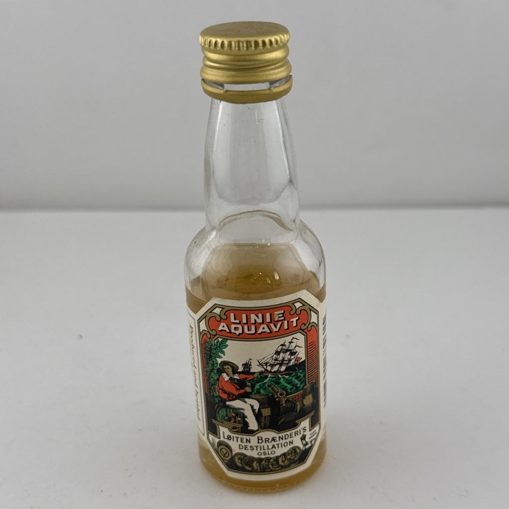 Vintage Linie Aquavit Løiten Brænderi Oslo Miniature 1970s-80s