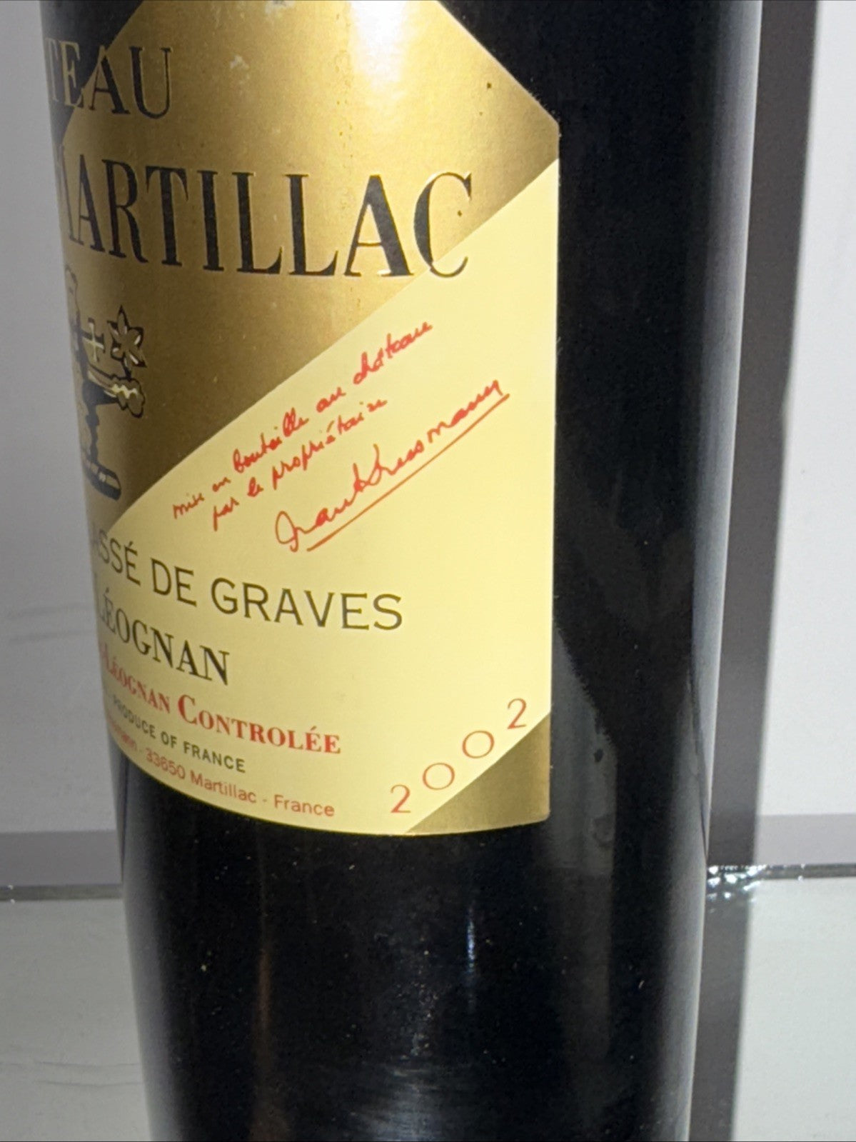 75cl bottle of 2002 Château Latour-Martillac red wine