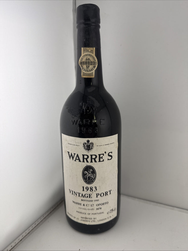 Warre’s 1983 Vintage Port Bottled 1985 Oporto Portugal 75cl