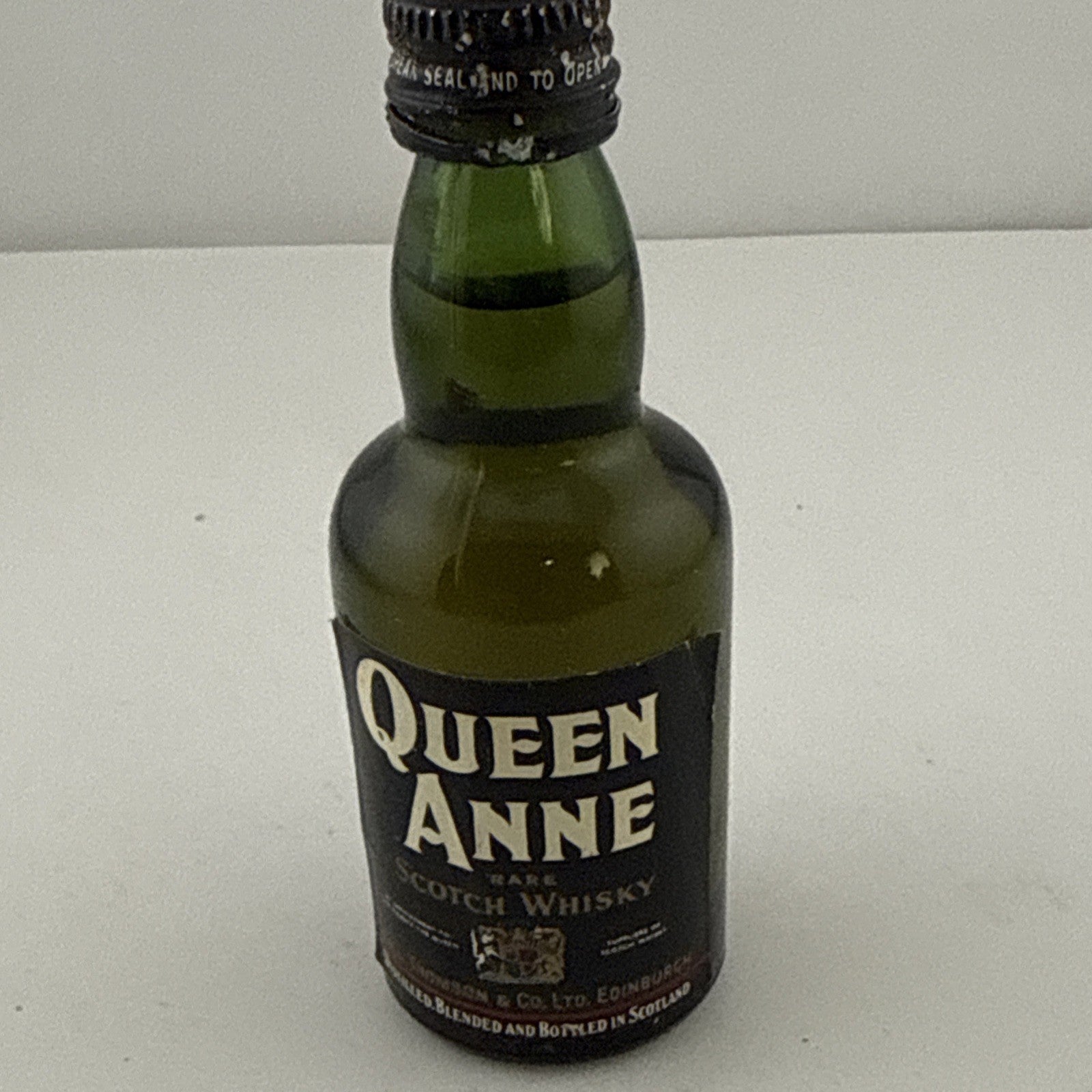 Vintage 1970s Queen Anne Rare Scotch Whisky Miniature Bottle