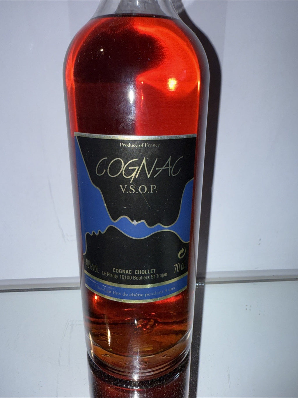 70cl bottle of Cognac Chollet VSOP (from Le Plantey, Boutiers-Saint-Trojan)