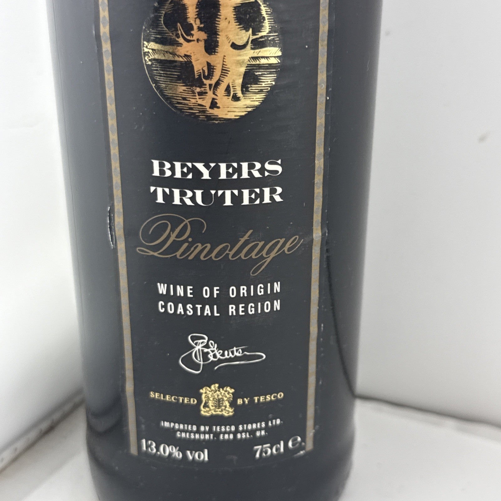 Beyers Truter Pinotage 75cl South African Red Wine Tesco Import 2000