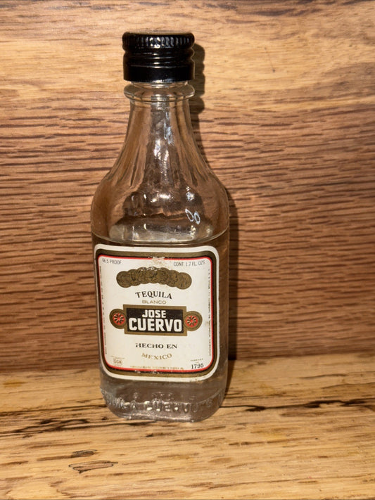 1970s Jose Cuervo Tequila Miniature Vintage Full