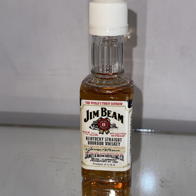 Jim Beam miniature plastic bottle