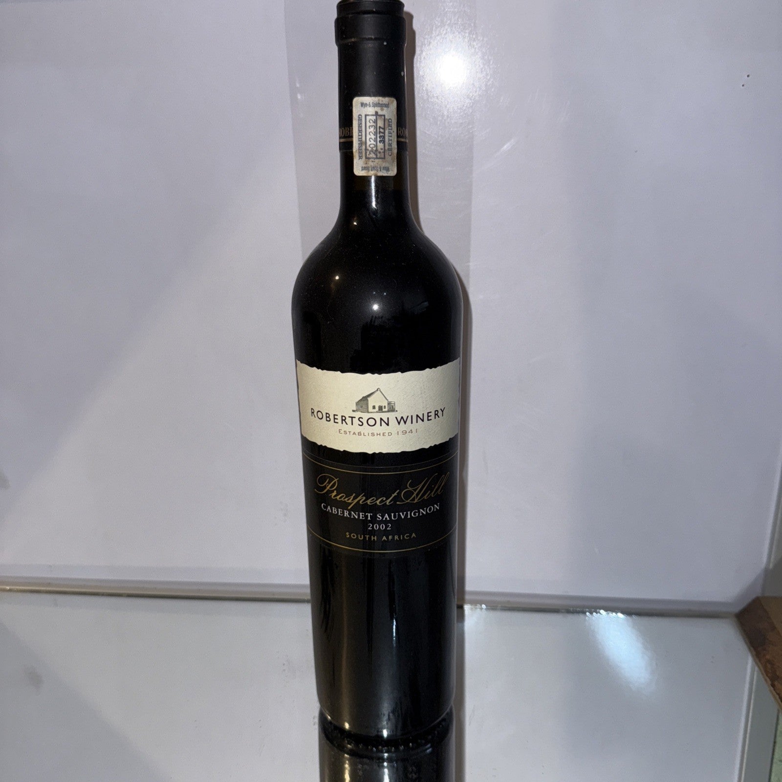 Prospect Hill Cabernet  Sauvignon 2002 Red South Africa