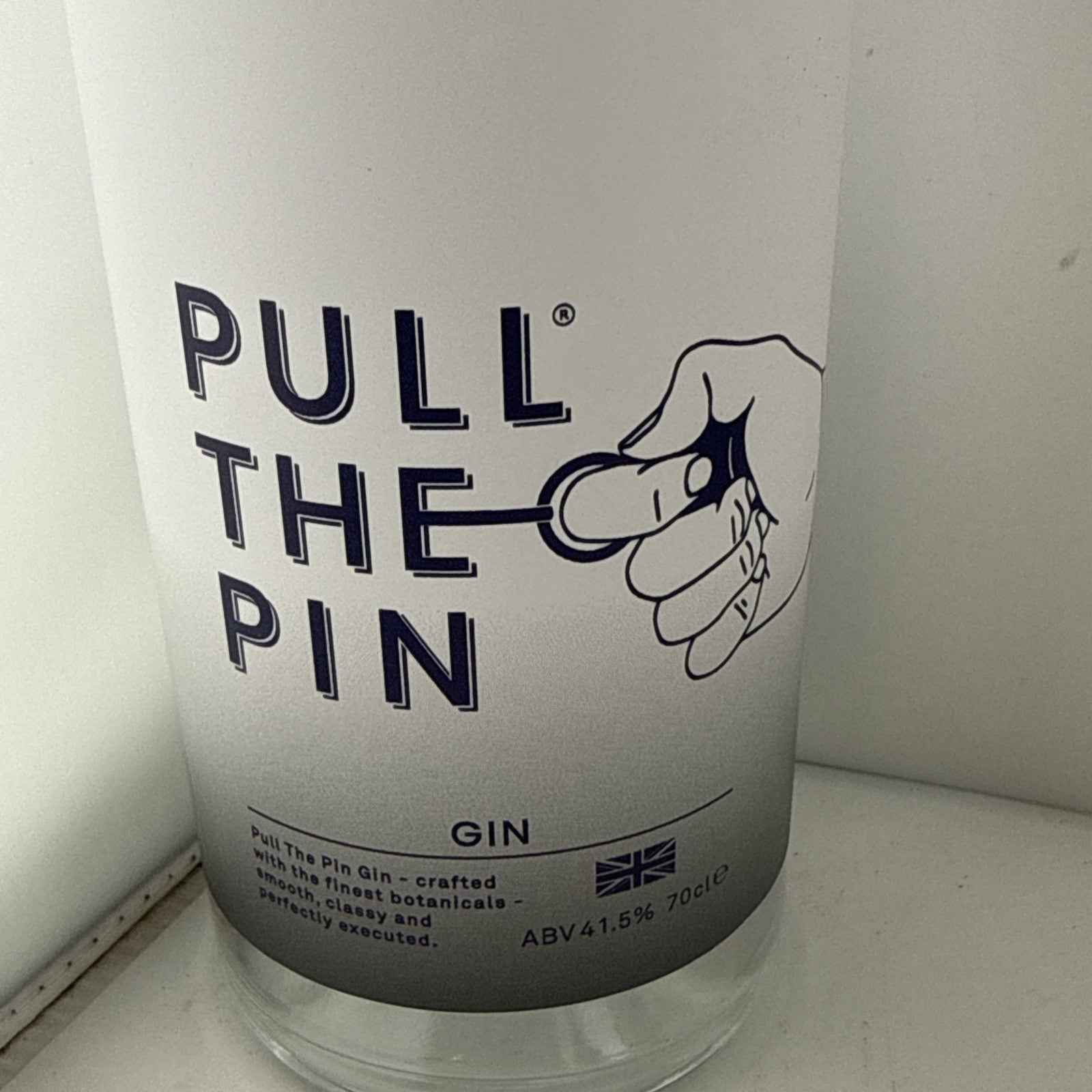 Pull The Pin Gin 70cl 41.5% ABV British Craft Gin
