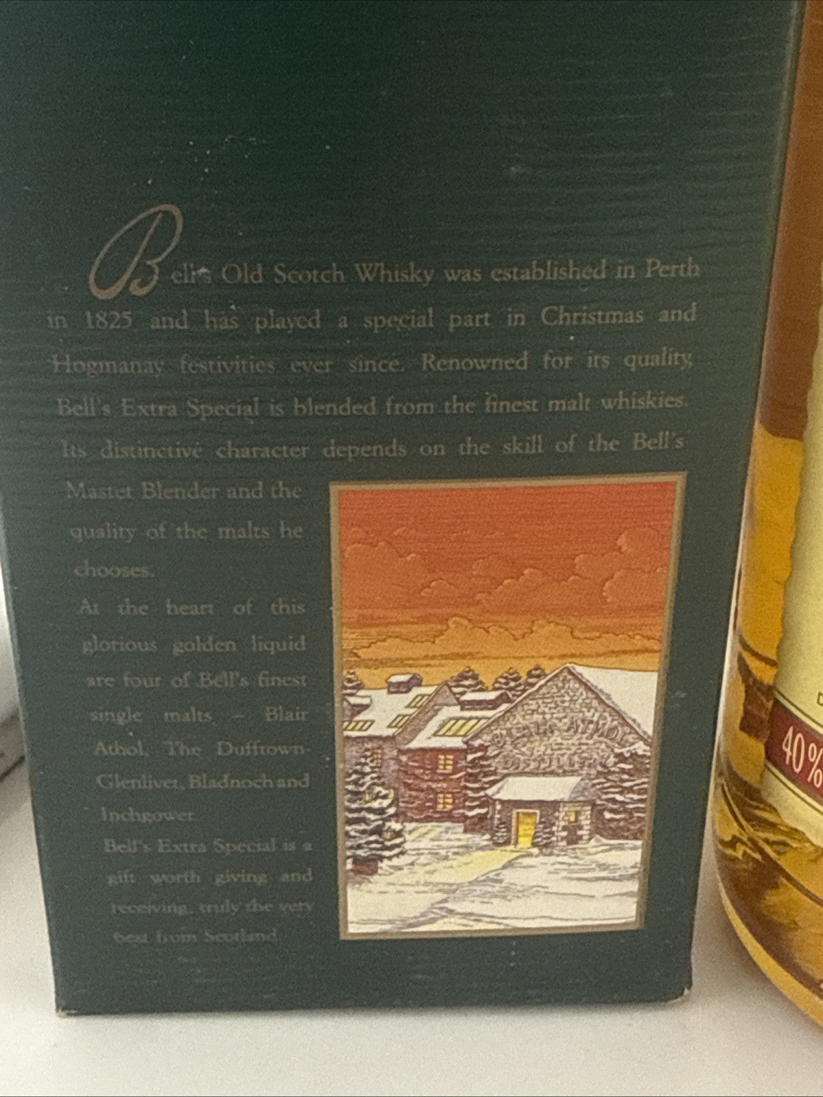 “Vintage Bell’s Extra Special Scotch Whisky Boxed 40% Old Bottling”
