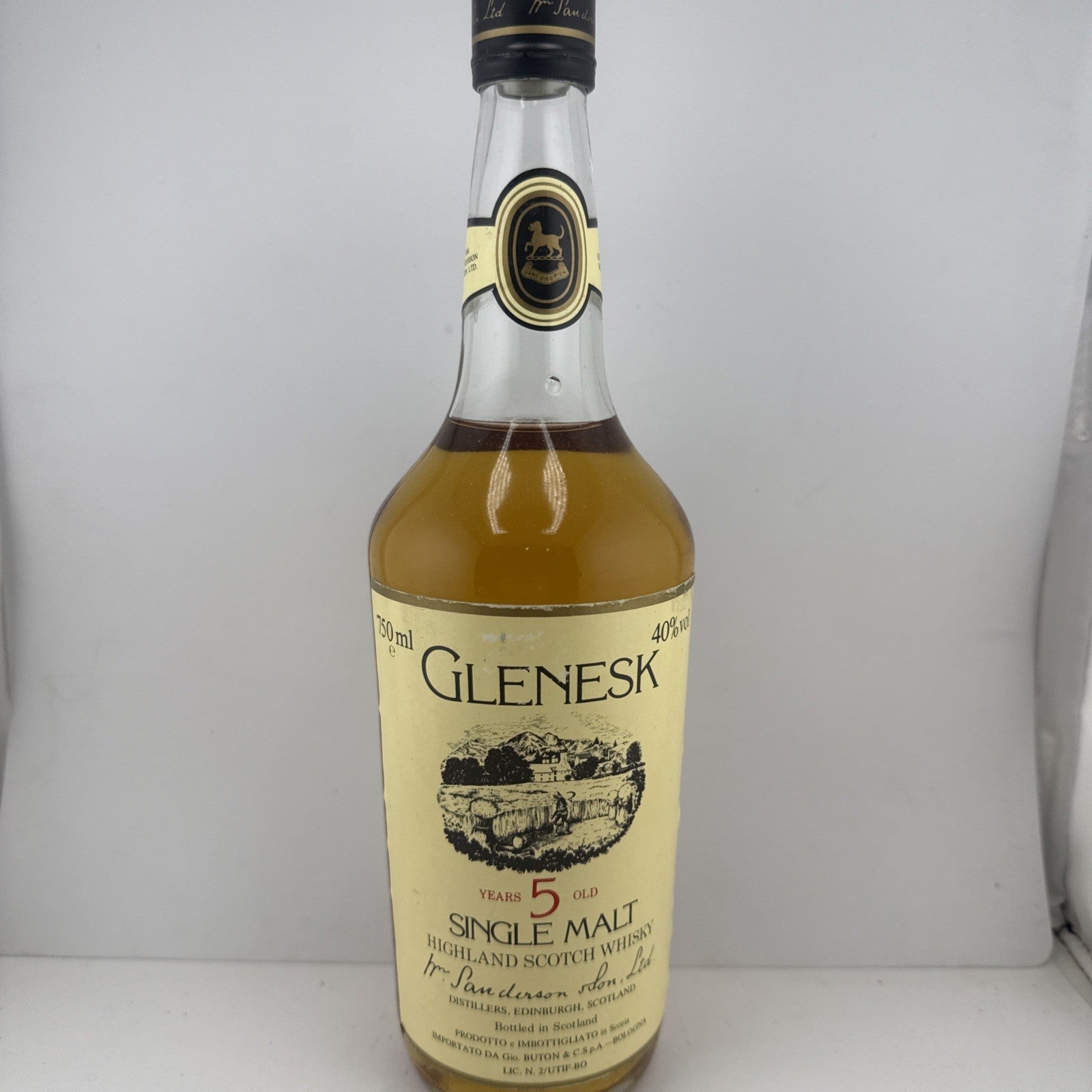 Glenesk 5 Year Old Single Malt 750ml 40% c1978 Closed Distillery
