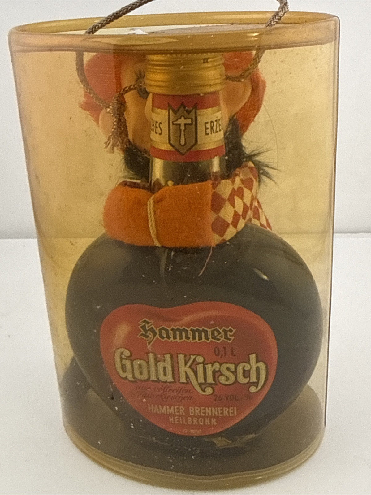 Vintage Hammer Gold Kirsch 10cl German Cherry Brandy Gift Bottle Heilbronn