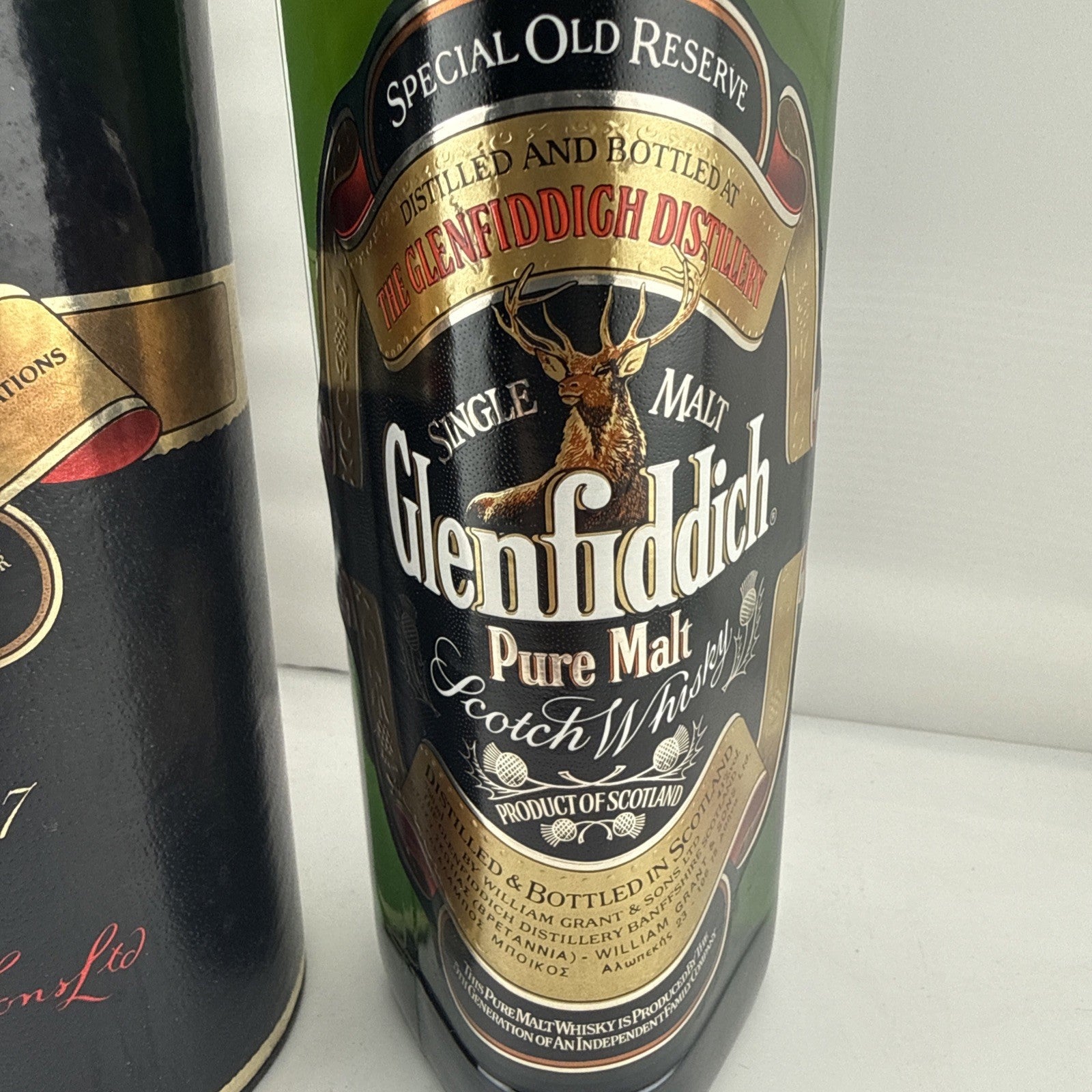 Vintage Glenfiddich Special Old Reserve Pure Malt 70cl Sealed Greek Import Boxed