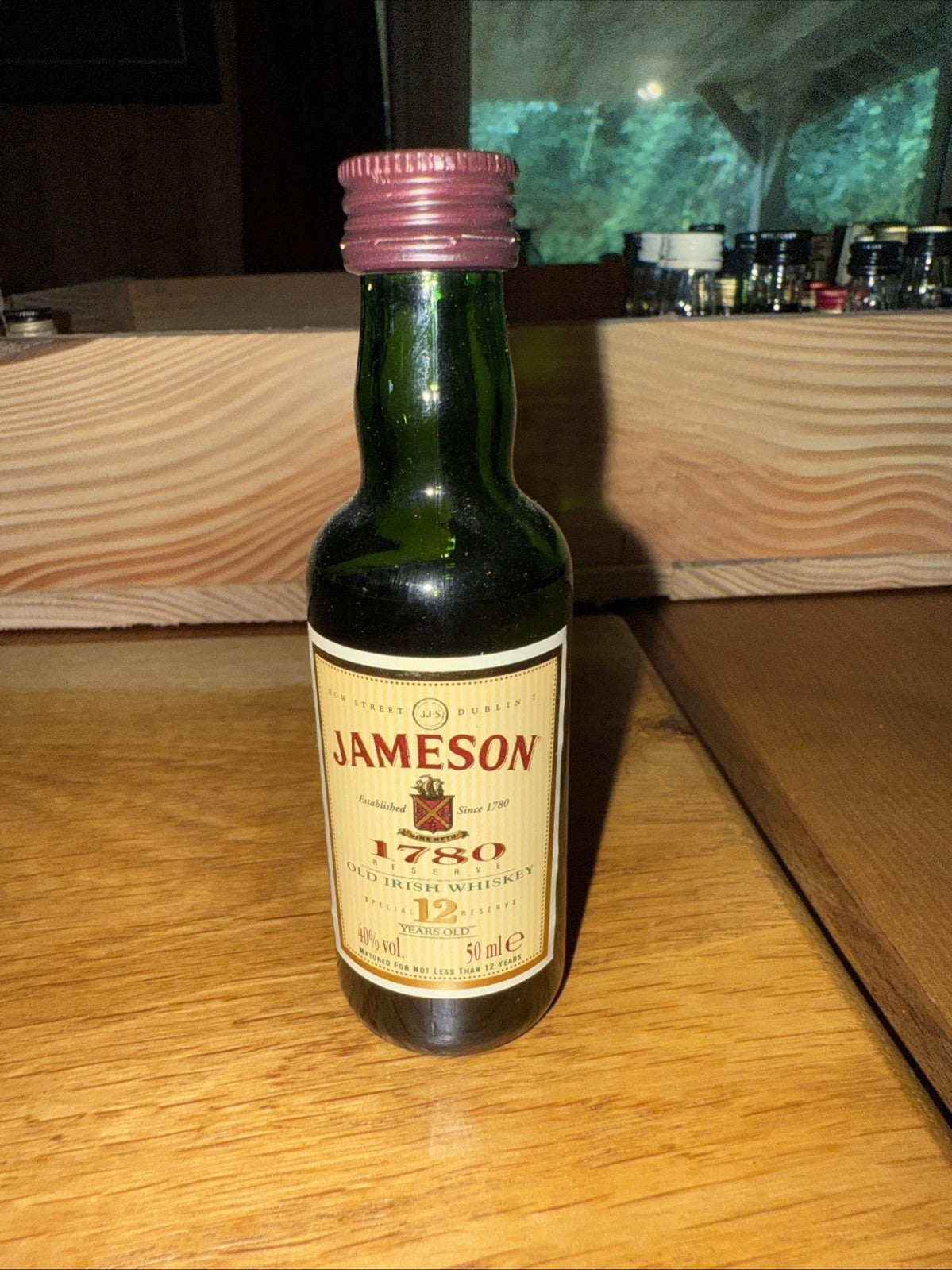 Jameson 1780 12 year old whiskey Miniature