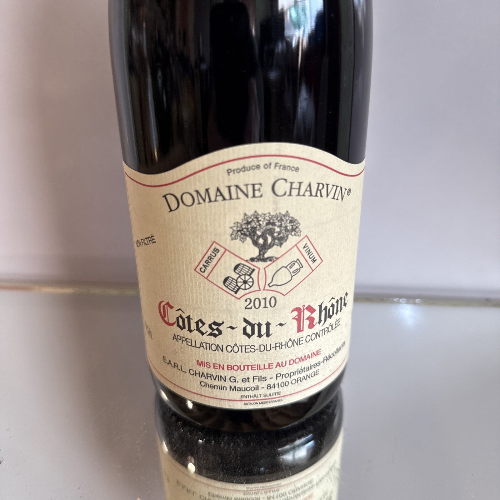 Domaine Charvin Cotes De Rhone 2010 Red French Exceptional Vintage