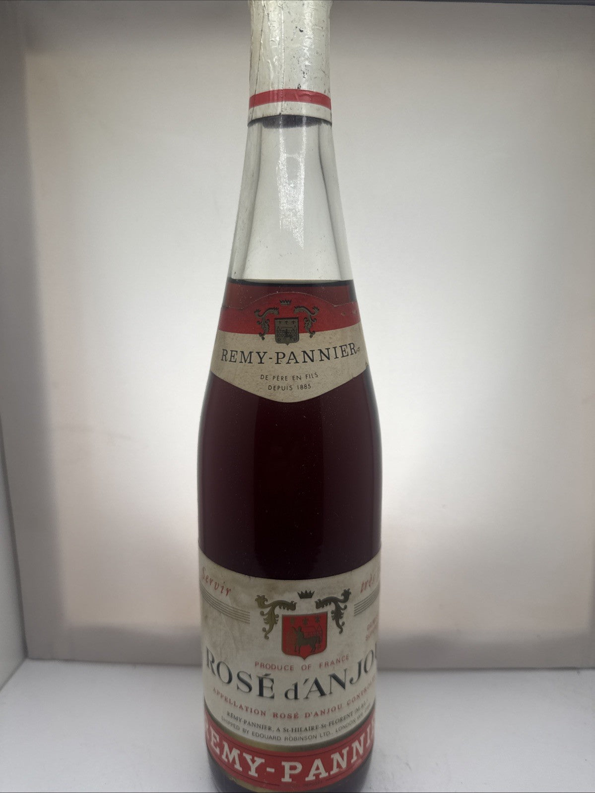 Rémy-Pannier Rosé d'Anjou — Vintage Bottle 1970s Display Only !