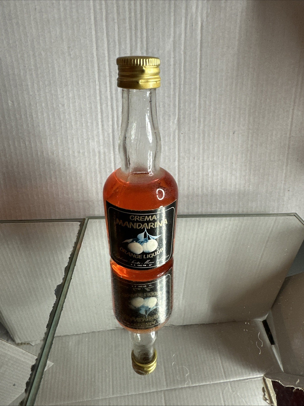 Crema Mandarina Orange Liquor Miniature Full