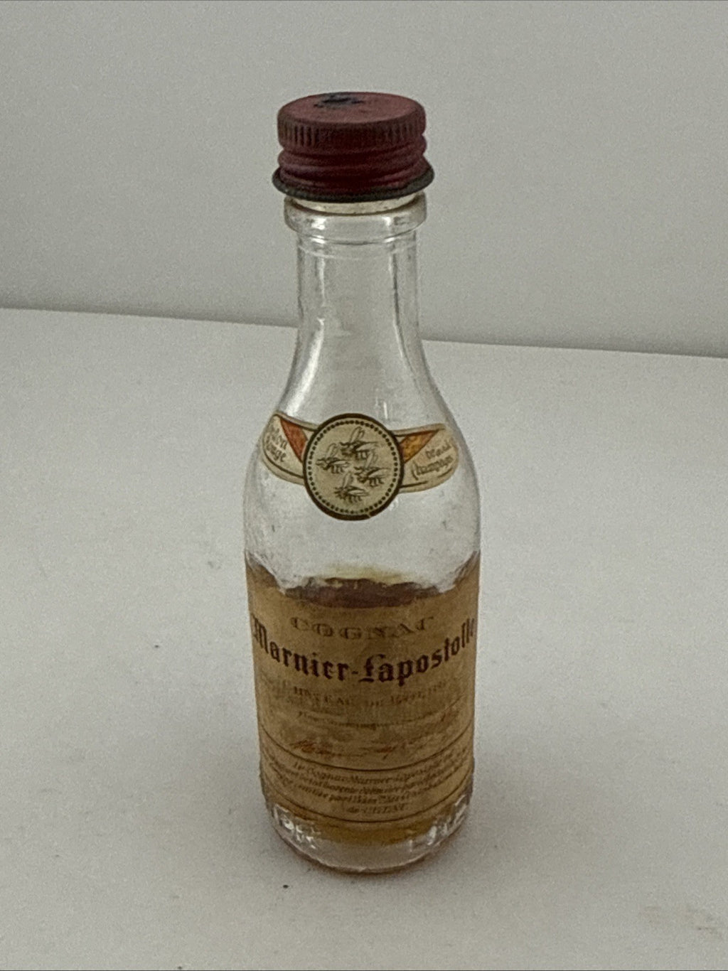 Vintage Garnier-Lapostolle Cognac Miniature Bottle 1960s/70s Low Fill
