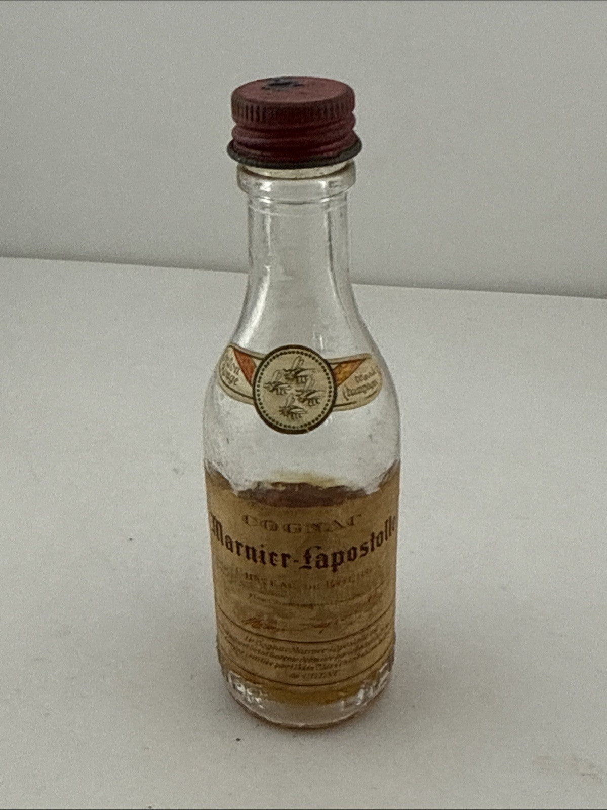 Vintage Garnier-Lapostolle Cognac Miniature Bottle 1960s/70s Low Fill
