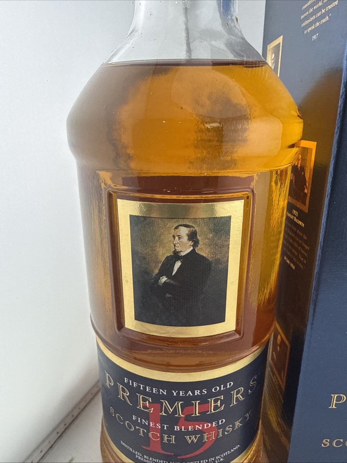 Premiers 15 Year Old Benjamin Disraeli Scotch Whisky 70cl Boxed 1990s
