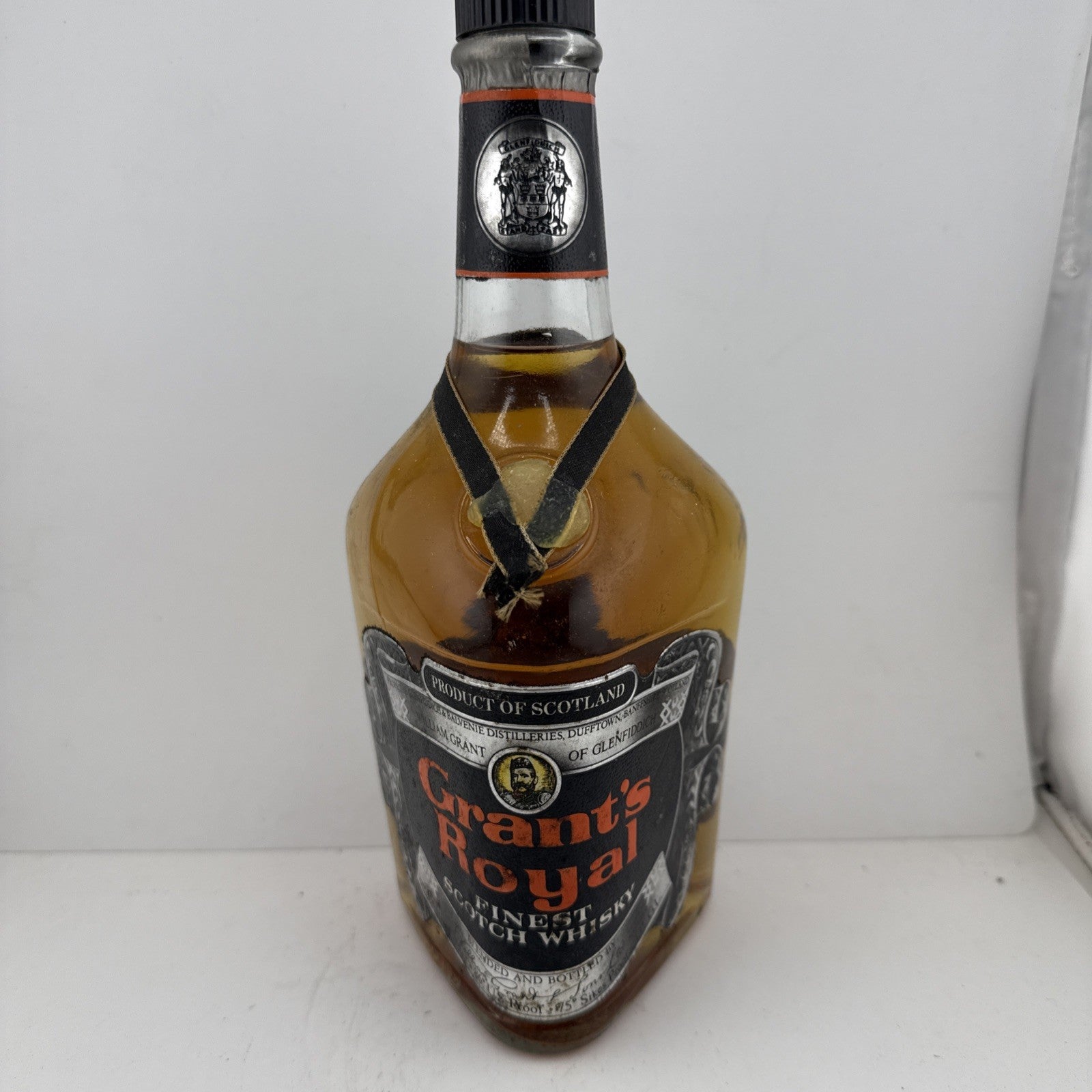 Grant’s Royal 12 Year Old Scotch Whisky 70 Proof Foil Open But Intact  c.1960s